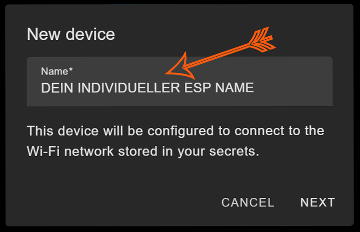ESP New Device