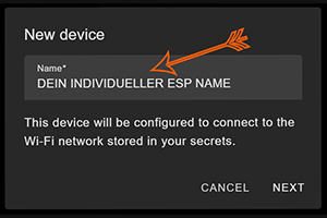 ESP New Device