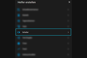 Helfer Liste Schalter