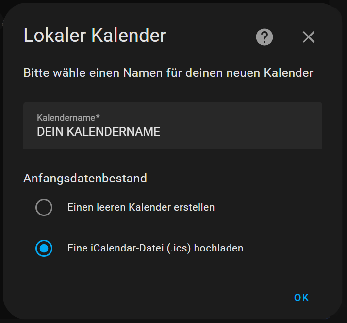 Lokaler Kalender